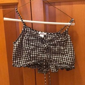Checkered Crop Top